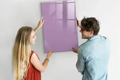 Tableau Aimanté Wallfluent 60x90 cm Couleur lilas Marqueur noir D'organisation Mural