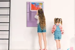 Tableau Aimanté Wallfluent 60x90 cm Couleur lilas Marqueur noir D'organisation Mural