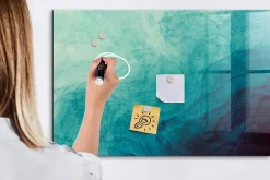 Tableau Aimanté Wallfluent 90x60 cm Profondeur d'abstraction Marqueur blanc D'organisation Mural