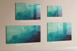 Tableau Aimanté Wallfluent 90x60 cm Profondeur d'abstraction Marqueur blanc D'organisation Mural