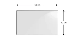 Tableau Blanc Magnétique Effaçable à Sec avec Cadre en Aluminium Premium EXPO 60x40cm