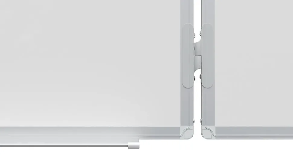 Tableau Blanc Scolaire Type Triptyque avec Cadre en Aluminium 150x100cm//300cm