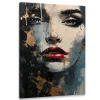 Tableau Canvas VISAGE De Femme Peinture 70cm x 100cm - Parfait pour décorer votre salon, chambre ou bureau avec un design unique