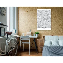 Tableau Cartes du monde Map of Berlin (1 Part) Vertical 40x60 cm