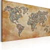 Tableau Cartes du monde Postcards from the World 90x60 cm
