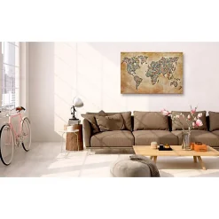 Tableau Cartes du monde Postcards from the World 90x60 cm