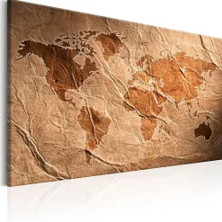 Tableau Cartes du monde Paper Map 90x60 cm