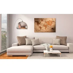 Tableau Cartes du monde Paper Map 90x60 cm