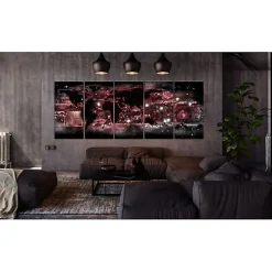 Tableau Cartes du monde Red Light 225x90 cm