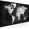 Tableau Cartes du monde Two-coloured World 150x50 cm