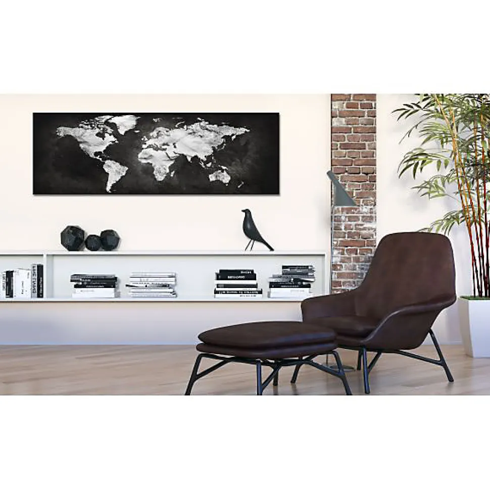 Tableau Cartes du monde Two-coloured World 150x50 cm