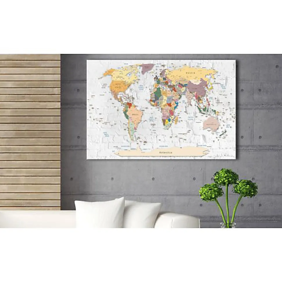 Tableau Cartes du monde Walls of the World 120x80 cm