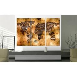 Tableau Cartes du monde World in opalescent shades 60x40 cm