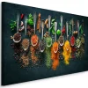 Tableau Cuillères à Épices Herbes 3D 30cm x 20cm - Parfait pour décorer votre salon, chambre ou bureau avec un design unique et é