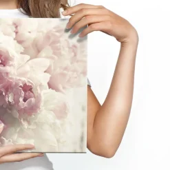 Tableau Déco Fleurs Pivoines Nature 3D 70cm x 50cm - Parfait pour décorer votre salon, chambre ou bureau avec un design unique et