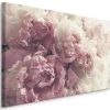 Tableau Déco Fleurs Pivoines Nature 3D 120cm x 80cm - Parfait pour décorer votre salon, chambre ou bureau avec un design unique e