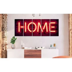 Tableau déco Home Neon 225x90 cm