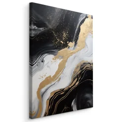 Tableau Déco Marbre Motif Abstraction 120cm x 80cm - Parfait pour décorer votre salon, chambre ou bureau avec un design unique et