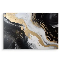 Tableau Déco Marbre Motif Abstraction 120cm x 80cm - Parfait pour décorer votre salon, chambre ou bureau avec un design unique et
