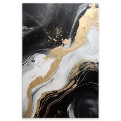 Tableau Déco Marbre Motif Abstraction 120cm x 80cm - Parfait pour décorer votre salon, chambre ou bureau avec un design unique et