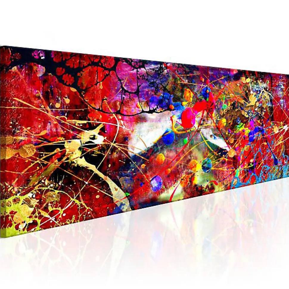 Tableau déco Red Forest 150x50 cm