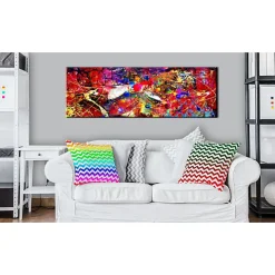 Tableau déco Red Forest 150x50 cm