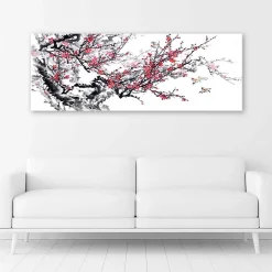 Tableau décoratif, Fleurs de cerisier japonaises 90x30 cm