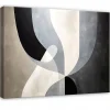 Tableau Décoration Murale Impression Sur Toile Abstrait Grenier Noir - 120x80 cm - Tableau Décoration Murale Chambre et salon
