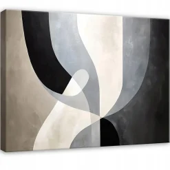 Tableau Décoration Murale Impression Sur Toile Abstrait Grenier Noir - 120x80 cm - Tableau Décoration Murale Chambre et salon