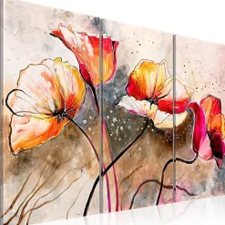 Tableau Fleurs Dans des coquelicots 120x80 cm