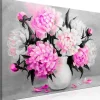 Tableau Fleurs Fragrant Colours (1 Part) Wide Pink 90x60 cm