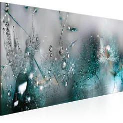 Tableau Fleurs Sonata in Blue 120x40 cm