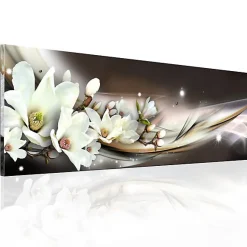 Tableau Fleurs Touche de douceur 150x50 cm