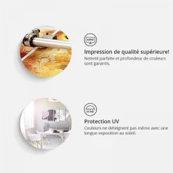 Tableau Hummingbirds Dance 5 Pièces Turquoise Narrow 225x90 cm