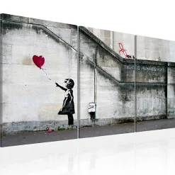 Tableau Il ya toujours de l'espoir Banksy - triptyque 120x60 cm