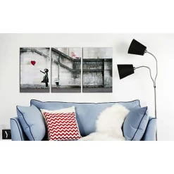 Tableau Il ya toujours de l'espoir Banksy - triptyque 120x60 cm