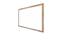 Tableau Magnétique en Métal Motif Tronc Cernes de Bois 60x40cm, MetalBoards pour tout type d'Aimants