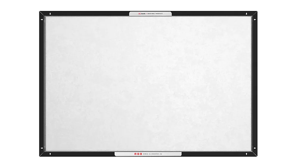 Tableau Magnétique en Métal à Craie Noir 60x40cm, MetalBoards pour tout type d'Aimants