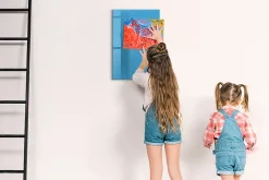 Tableau Magnétique Mural Tulup 40x60 cm Couleur bleue Idéal Bureau Et Maison