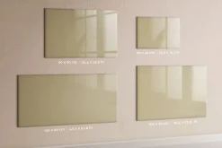 Tableau Magnétique Mural Tulup 120x60 cm Couleur beige Panneau Mémo Décoratif