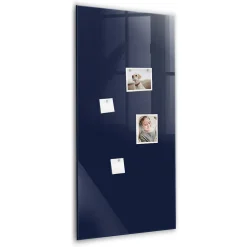 Tableau Magnétique Mural Tulup 70x100 cm Couleur : bleu marine foncé Panneau Mémo Décoratif