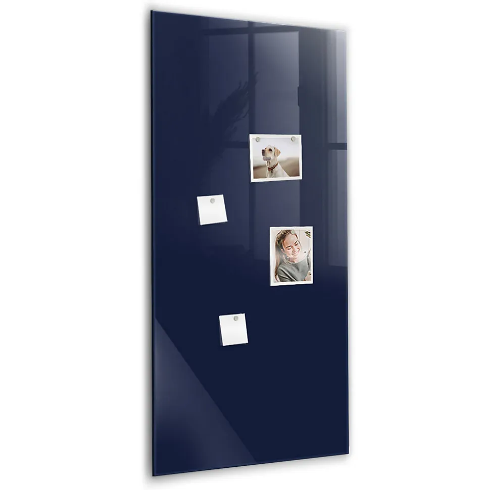 Tableau Magnétique Mural Tulup 70x100 cm Couleur : bleu marine foncé Panneau Mémo Décoratif