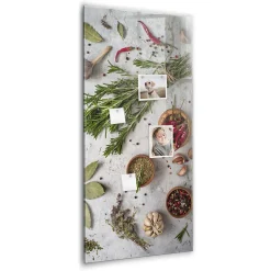 Tableau Magnétique Mural Tulup 60x120 cm Herbes Idéal Bureau Et Maison