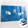 Tableau Magnétique Mural Wallfluent 120x60 cm Plume d'oiseau Marqueur blanc Panneau Mémo Décoratif