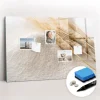 Tableau Magnétique Mural Wallfluent 90x60 cm Farine Marqueur noir Idéal Bureau Et Maison