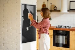 Tableau Magnétique Mural Wallfluent 60x120 cm Rocher sombre Marqueur blanc Idéal Bureau Et Maison