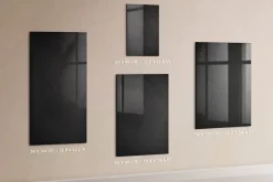 Tableau Magnétique Mural Wallfluent 60x120 cm Rocher sombre Marqueur blanc Idéal Bureau Et Maison