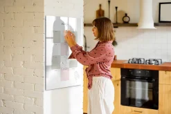 Tableau Magnétique Mural Wallfluent 70x100 cm Planificateur annuel Marqueur noir Idéal Bureau Et Maison