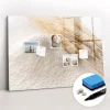 Tableau Magnétique Mural Wallfluent 100x70 cm Farine Marqueur noir Idéal Bureau Et Maison