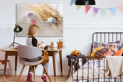 Tableau Magnétique Mural Wallfluent 100x70 cm Farine Marqueur noir Idéal Bureau Et Maison